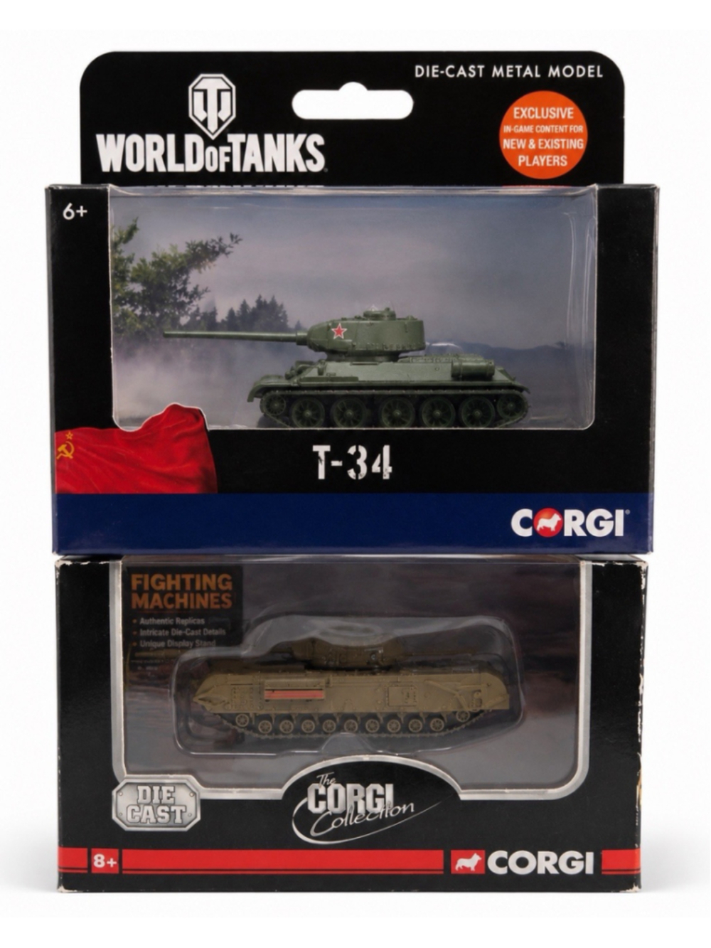 Corgi Diecast Tank Lot T-34 World of Tanks & Fighting Machines 1:72